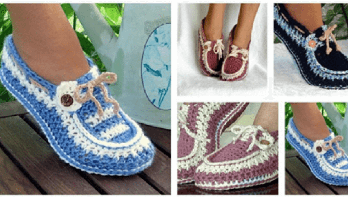Crea Hermosos Zapatos A Crochet Utilizando Un Solo Molde